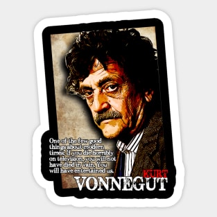 Kurt Vonnegut Quote Design Sticker